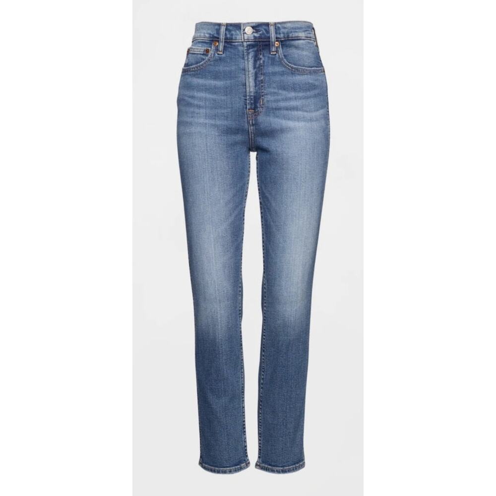GAP High Rise Vintage Slim Medium Indigo Cotton Womens Denim Blue Jeans Sz 6